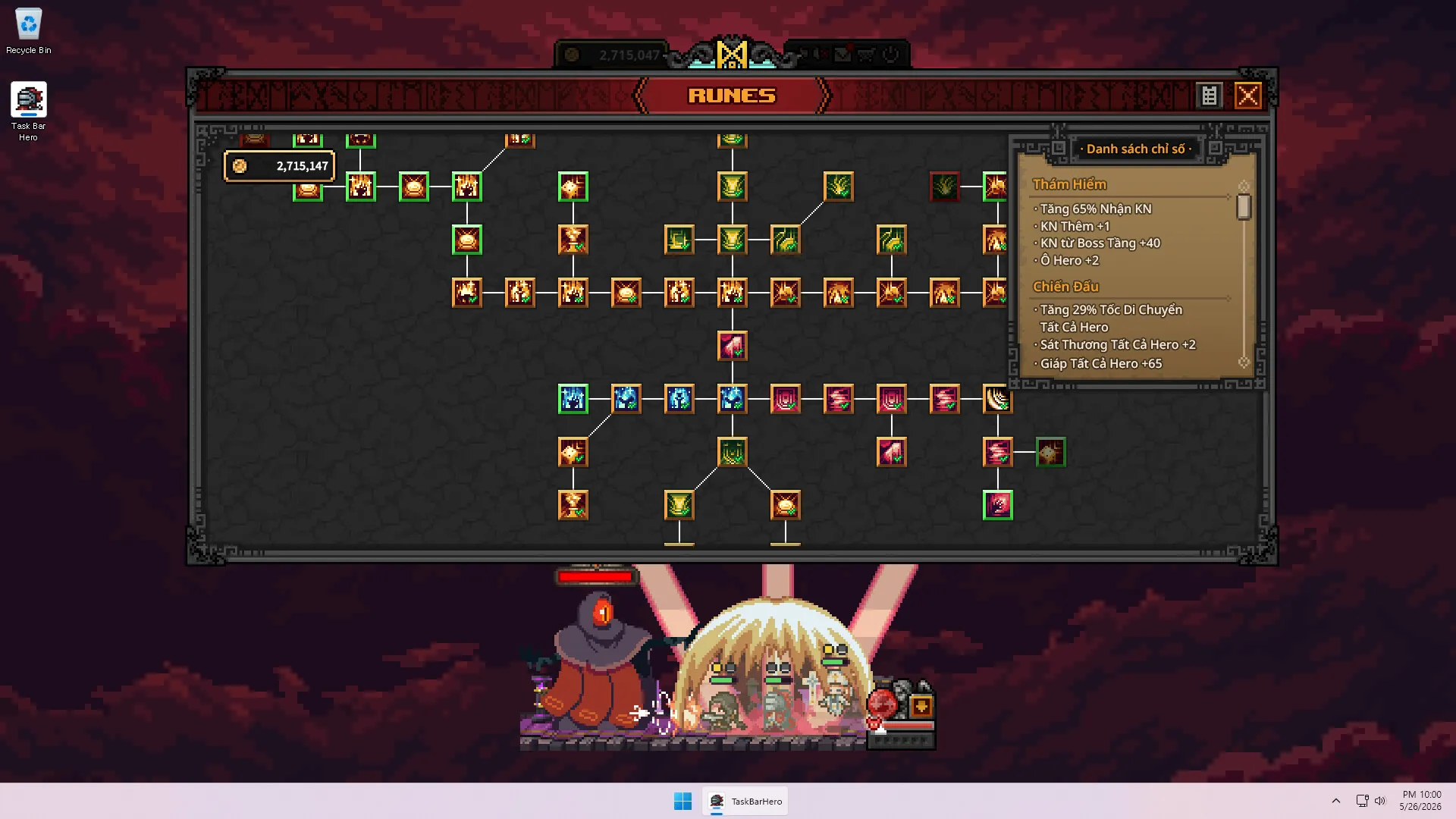 TBH: Task Bar Hero screenshot 1